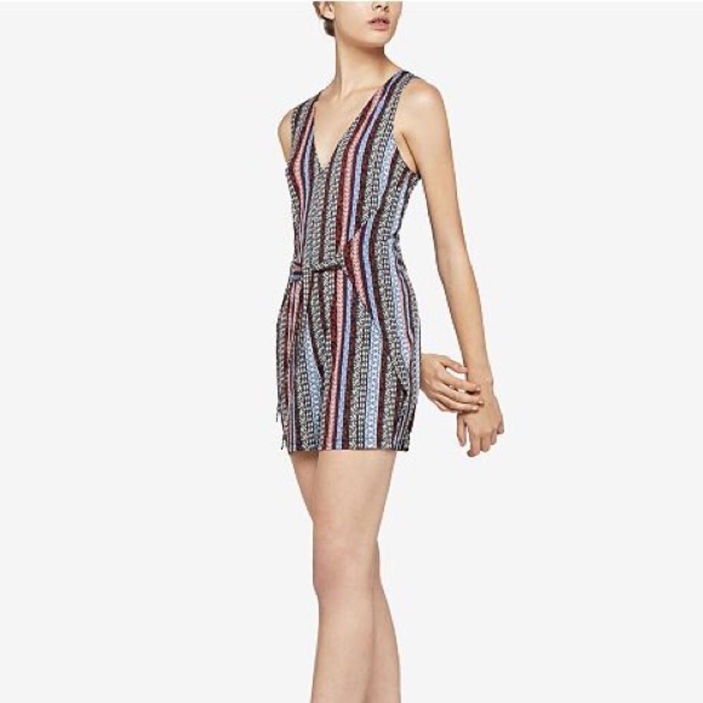 BCBGeneration Waist-Tie Romper
